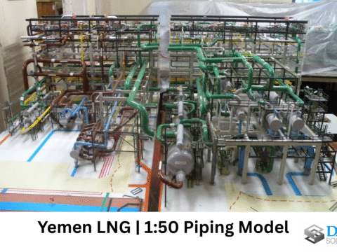 Yemen LNG 1:50 piping scale model by DAGART Solutions