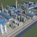 3D engineering model used to create a physical industrial scale model